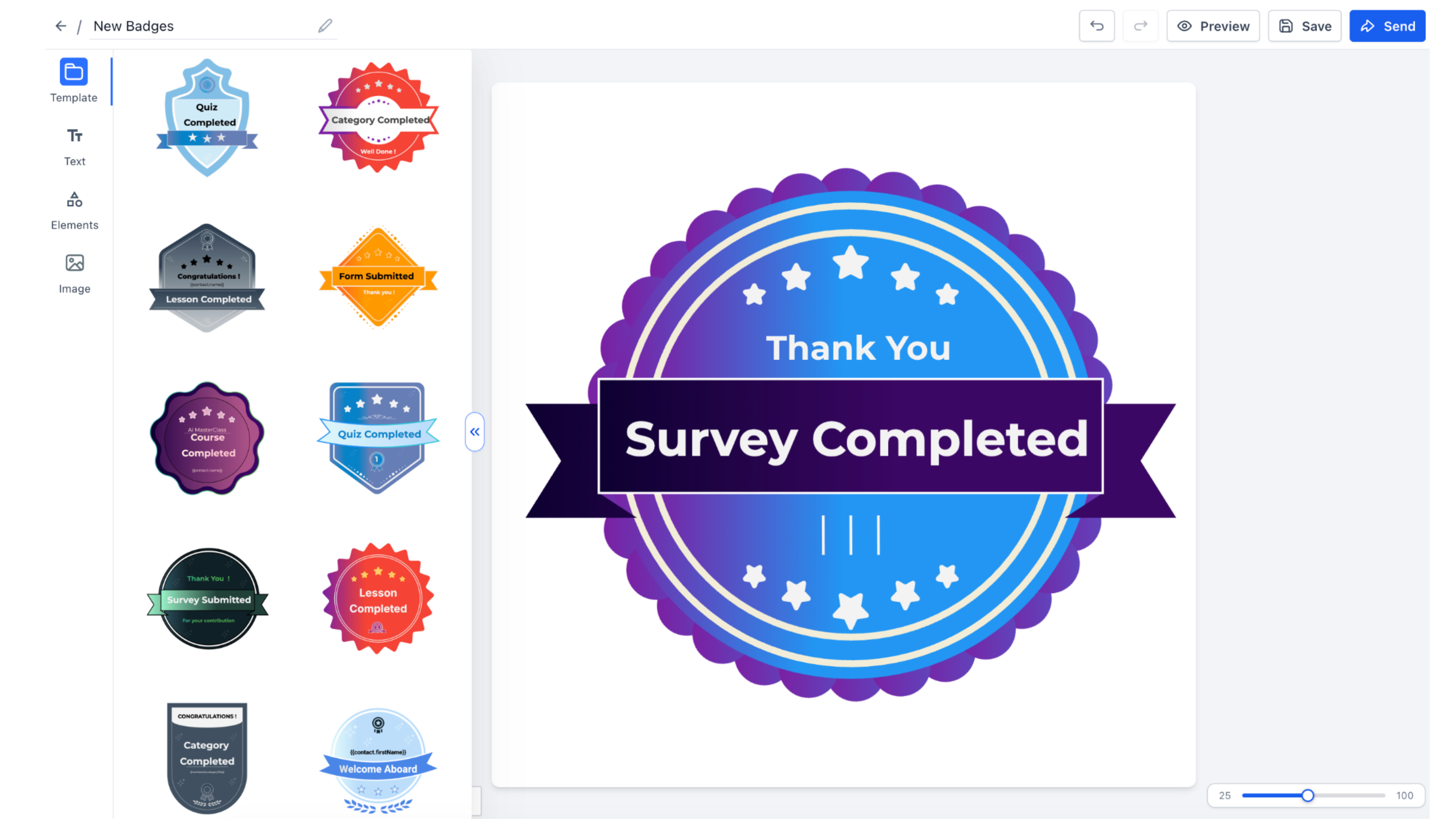 New Badge Templates